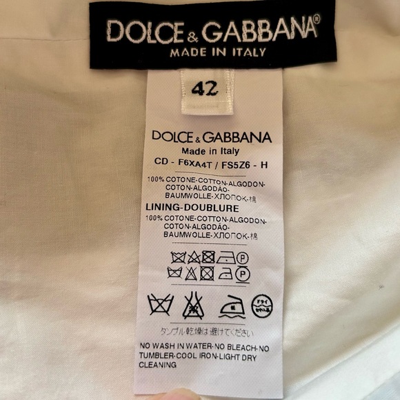 Dolce & Gabbana cotton dress size 42/6 in great condition, like new - Picture 6 of 9
